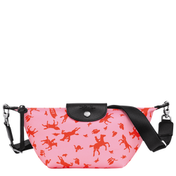 Le Pliage 系列 XS 斜挎包 , 粉红色 - 帆布