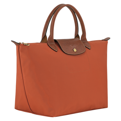 Le Pliage Original M 手提包 , 砖红色 - 再生帆布