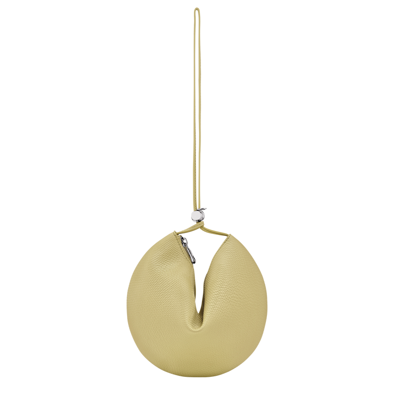 Le Roseau Clutch , Pistachio - Leather  - View 5 of  6