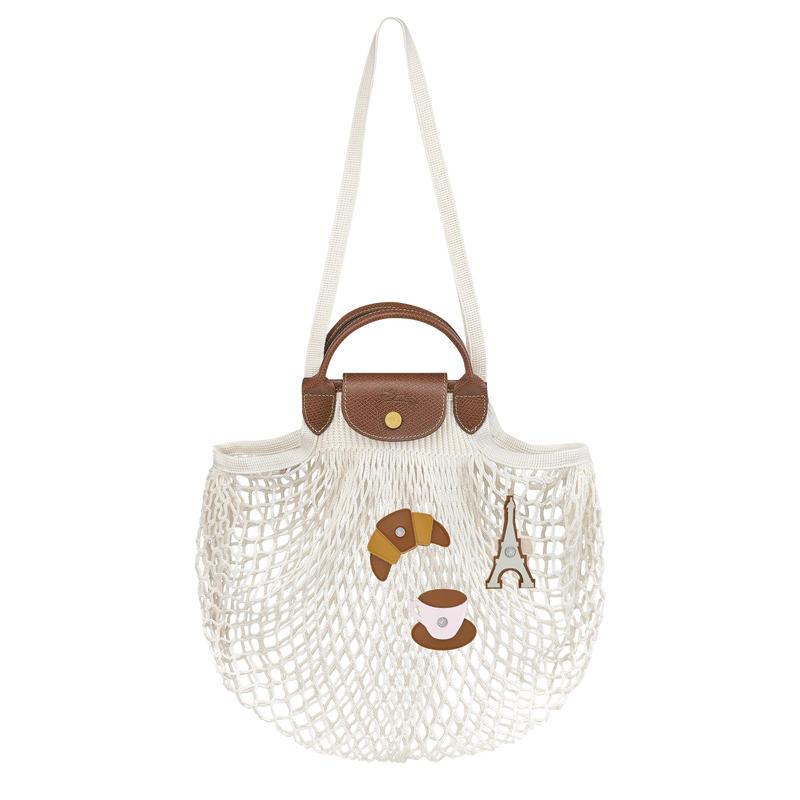 Le Pliage Filet L 网袋 , 象牙白 - 帆布  - 查看 5 6